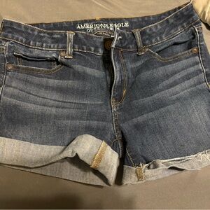 American Eagle midi denim shorts